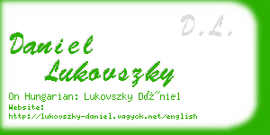 daniel lukovszky business card